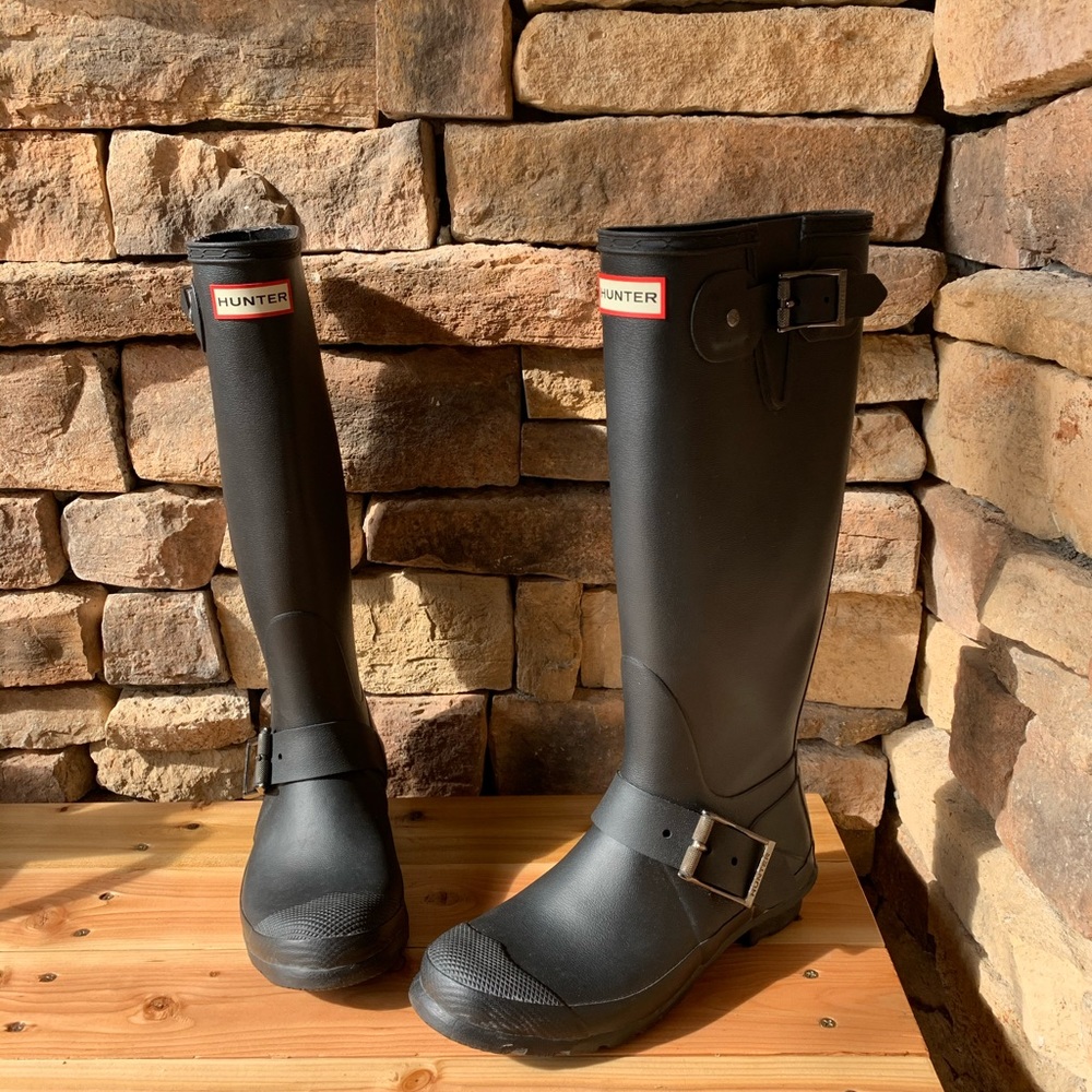 Hunter Tall Moto Rainboots